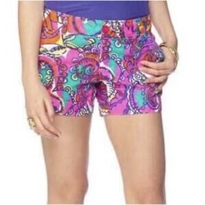 Lilly Pulitzer Callahan Shorts Women's Size 2 Colorful Resortwear Tropical Print